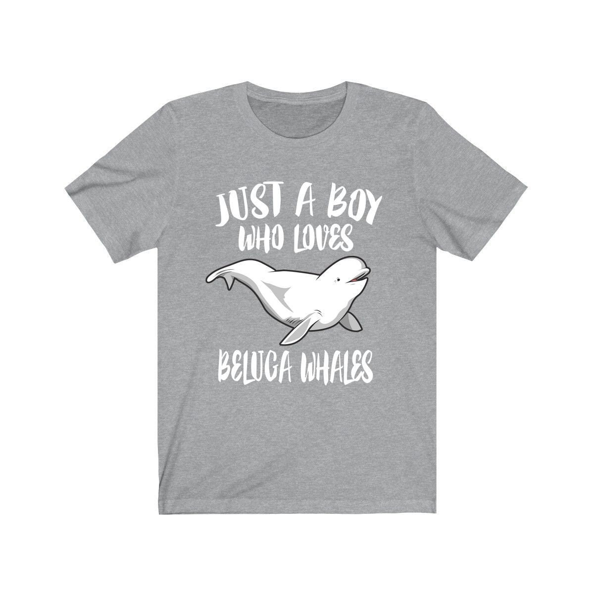Just A Boy Who Loves Beluga Whales Shirt, Beluga Whale Lover Shirt, Whale Shirt, Whale Lover Gift, Animal Adult Kids T-Shirt Image 2