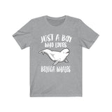 Just A Boy Who Loves Beluga Whales Shirt, Beluga Whale Lover Shirt, Whale Shirt, Whale Lover Gift, Animal Adult Kids T-Shirt Image 2