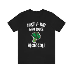 Just A Boy Who Loves Broccoli Shirt - broccoli print design