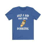 Just A Boy Who Loves Burritos Shirt, Burrito Lover Shirt, Burrito Shirt, Burrito Lover Gift, Animal Adult Kids T-Shirt Image 1