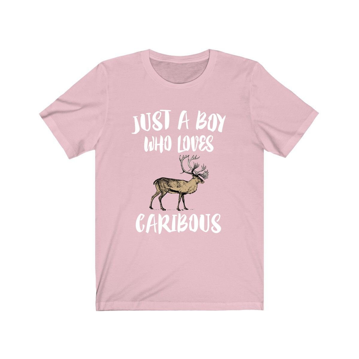 Just A Boy Who Loves Caribous Shirt, Caribou Lover Shirt, Caribou Shirt, Caribou Lover Gift, Animal Adult Kids T-Shirt Image 4