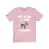 Just A Boy Who Loves Caribous Shirt, Caribou Lover Shirt, Caribou Shirt, Caribou Lover Gift, Animal Adult Kids T-Shirt Image 4