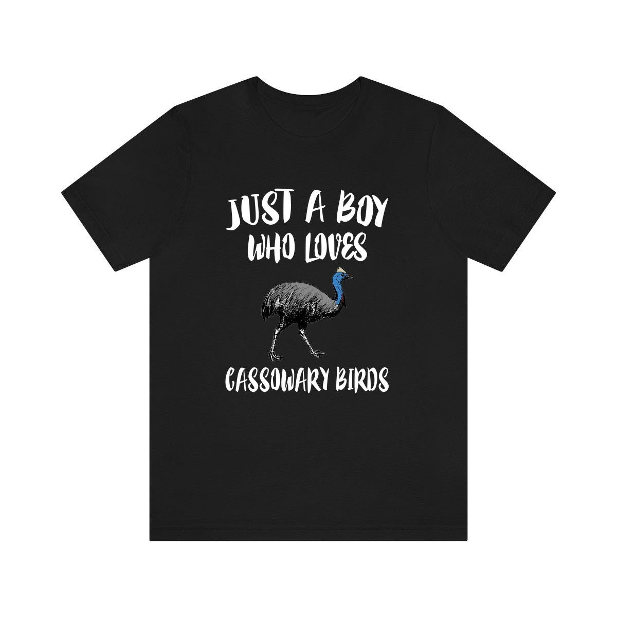 Just A Boy Who Loves Cassowary Birds Shirt, Cassowary Lover Shirt, Birding Shirt, Cassowary Lover Gift, Animal Adult Kids T-Shirt Image 3