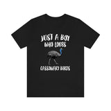 Just A Boy Who Loves Cassowary Birds Shirt, Cassowary Lover Shirt, Birding Shirt, Cassowary Lover Gift, Animal Adult Kids T-Shirt Image 3