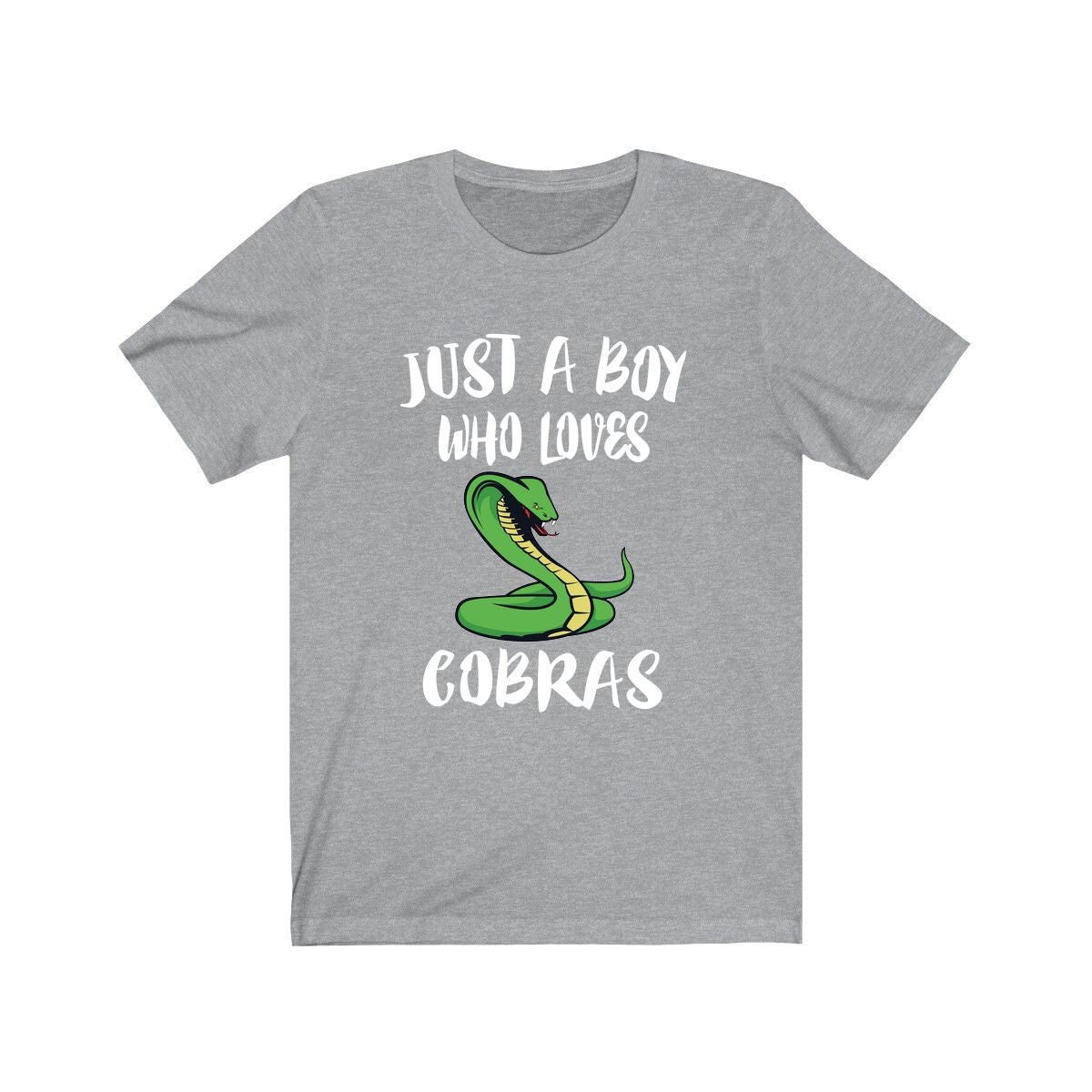 Just A Boy Who Loves Cobras Snakes Shirt, Cobra Lover Shirt, Snake Shirt, Cobra Lover Gift, Animal Adult Kids T-Shirt Image 2