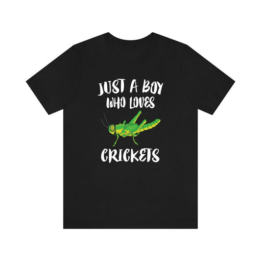 Just A Boy Who Loves Crickets Shirt - cricket print design