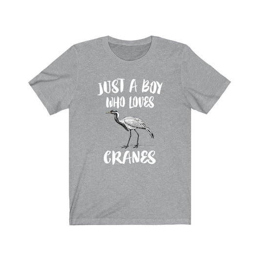 Just A Boy Who Loves Cranes Birds Shirt - crane print design