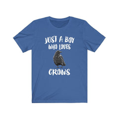 Just A Boy Who Loves Crows Birds Shirt - crow print design