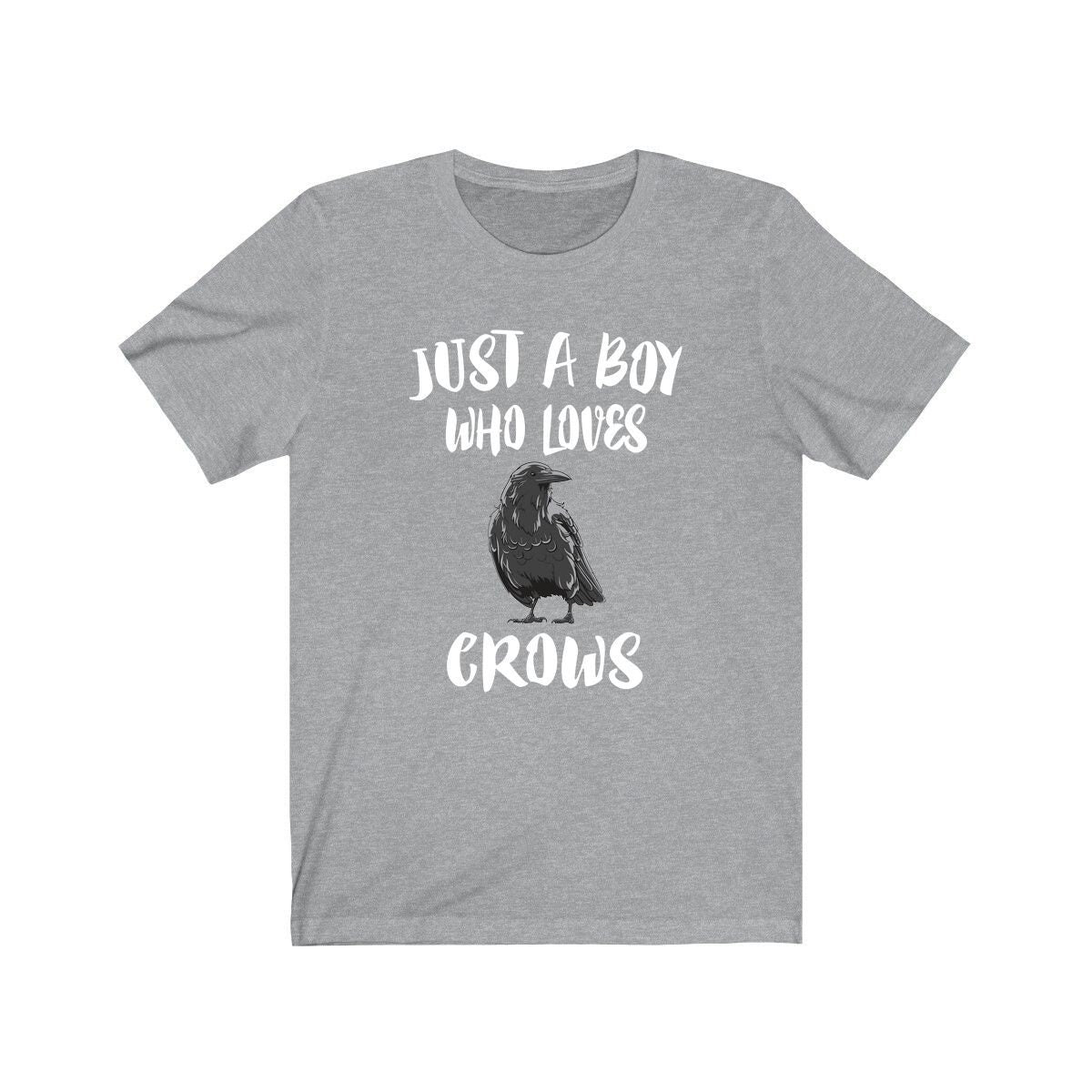 Just A Boy Who Loves Crows Birds Shirt, Crow Lover Shirt, Birding Shirt, Crow Lover Gift, Animal Adult Kids T-Shirt Image 1