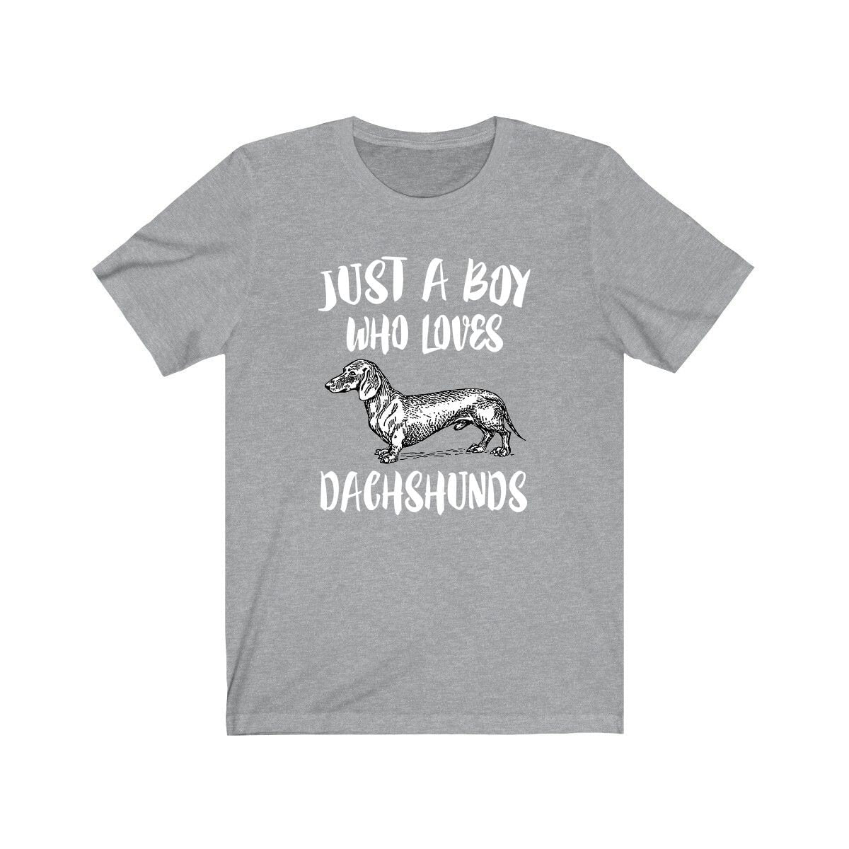 Just A Boy Who Loves Dachshunds Dog Shirt, Dachshund Lover Shirt, Dachshund Shirt, Dog Lover Gift, Animal Adult Kids T-Shirt Image 2