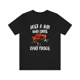 Just A Boy Who Loves Dart frogs Shirt, Dart frogs Lover Shirt, Dart frog Shirt, Dart frogs Lover Gift, Animal Adult Kids T-Shirt Image 3