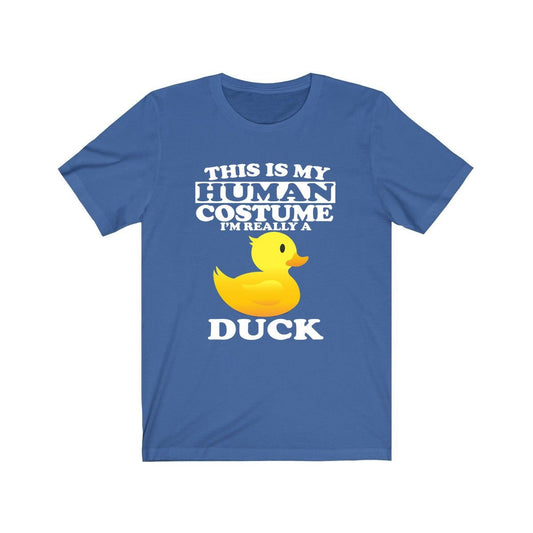 This is my human costume I am really a duck waterfowl pond bird tee