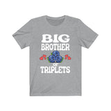 Big Brother Of Triplets Shirt, Brother Of Triplets T-Shirt, Triplet Brother Gift Blueberries, Baby Announcement T-Shirt Image 3