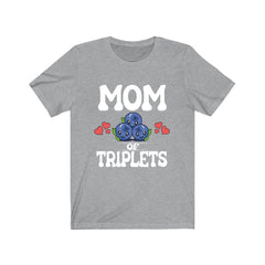 Mom Of Triplets Pregnancy Shirt - mom of triplets design