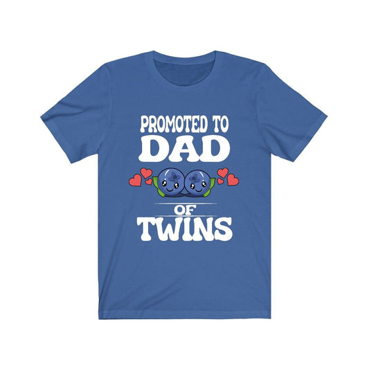 Promoted To Dad Of Twins Blueberries Shirt - dad of twins design
