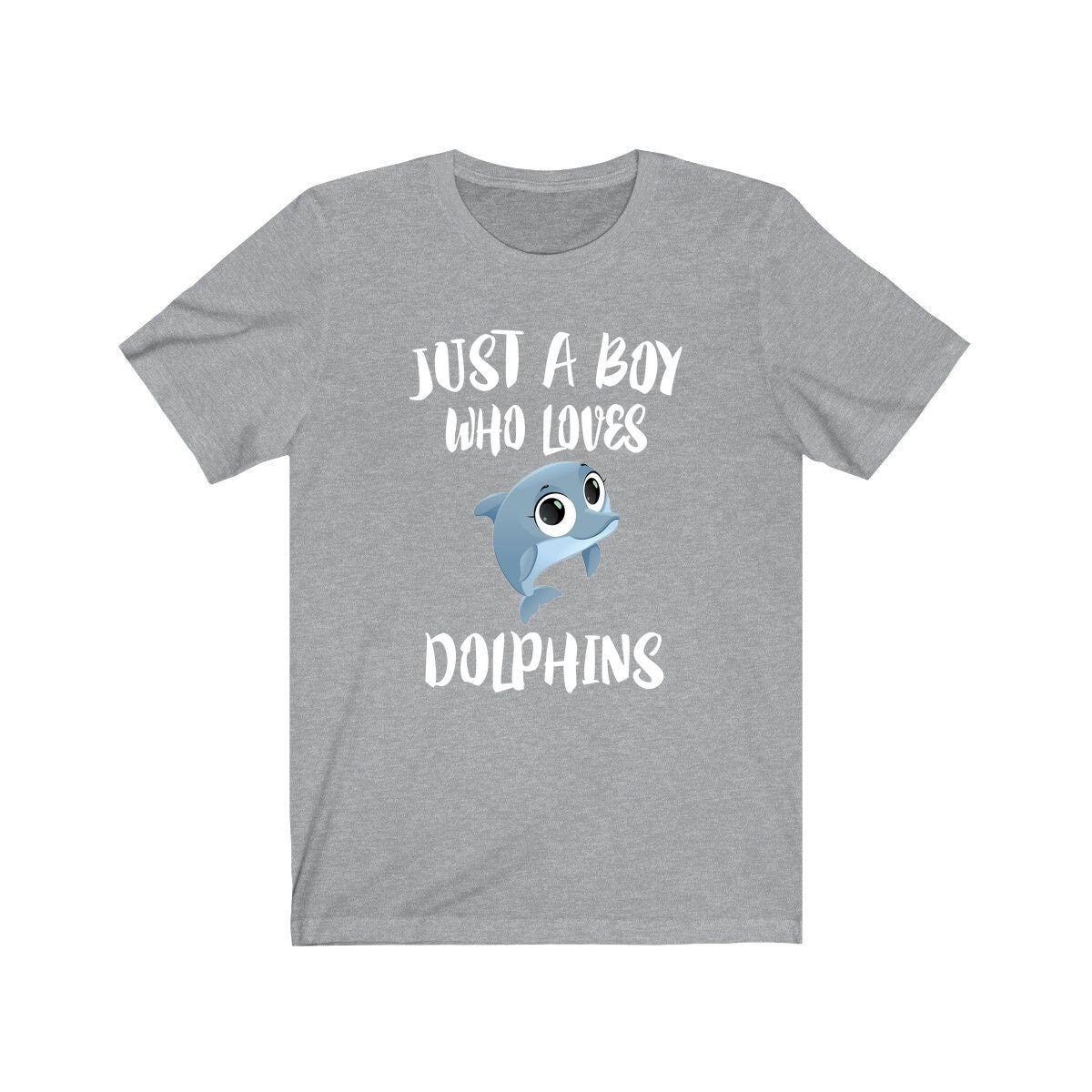 Just A Boy Who Loves Dolphins Shirt, Dolphin Lover Shirt, Dolphin Shirt, Dolphin Lover Gift, Animal Adult Kids T-Shirt Image 2