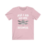 Just A Boy Who Loves Dragonflies Shirt, Dragonfly Lover Shirt, Dragonfly Shirt, Dragonfly Lover Gift, Animal Adult Kids T-Shirt Image 4