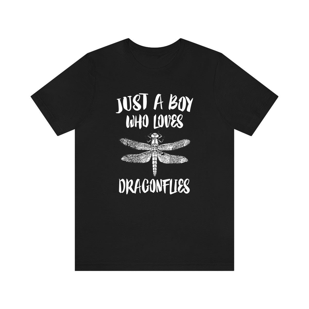 Just A Boy Who Loves Dragonflies Shirt, Dragonfly Lover Shirt, Dragonfly Shirt, Dragonfly Lover Gift, Animal Adult Kids T-Shirt Image 1