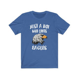 Just A Boy Who Loves Eagles Birds Shirt, Eagle Lover Shirt, Eagle Shirt, Birding Lover Gift, Animal Adult Kids T-Shirt Image 3