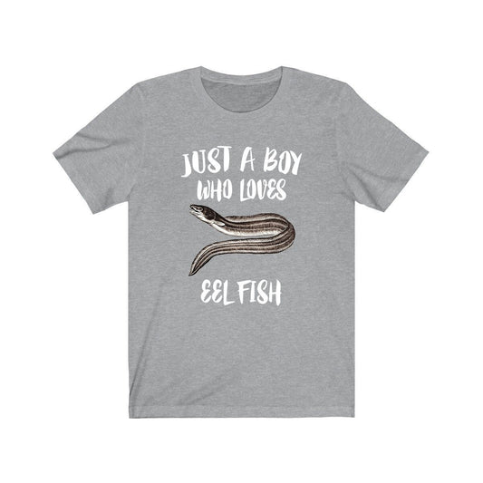 Just A Boy Who Loves Eels Fish Shirt - eel print design