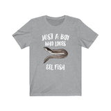 Just A Boy Who Loves Eel Fish Shirt, Eel Lover Shirt, Eel Shirt, Eel Lover Gift, Animal Adult Kids T-Shirt Image 1