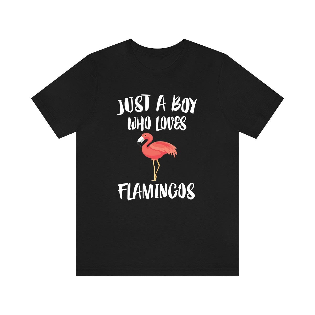 Just A Boy Who Loves Flamingos Shirt, Flamingo Lover Shirt, Flamingo Shirt, Flamingo Lover Gift, Animal Adult Kids T-Shirt Image 3