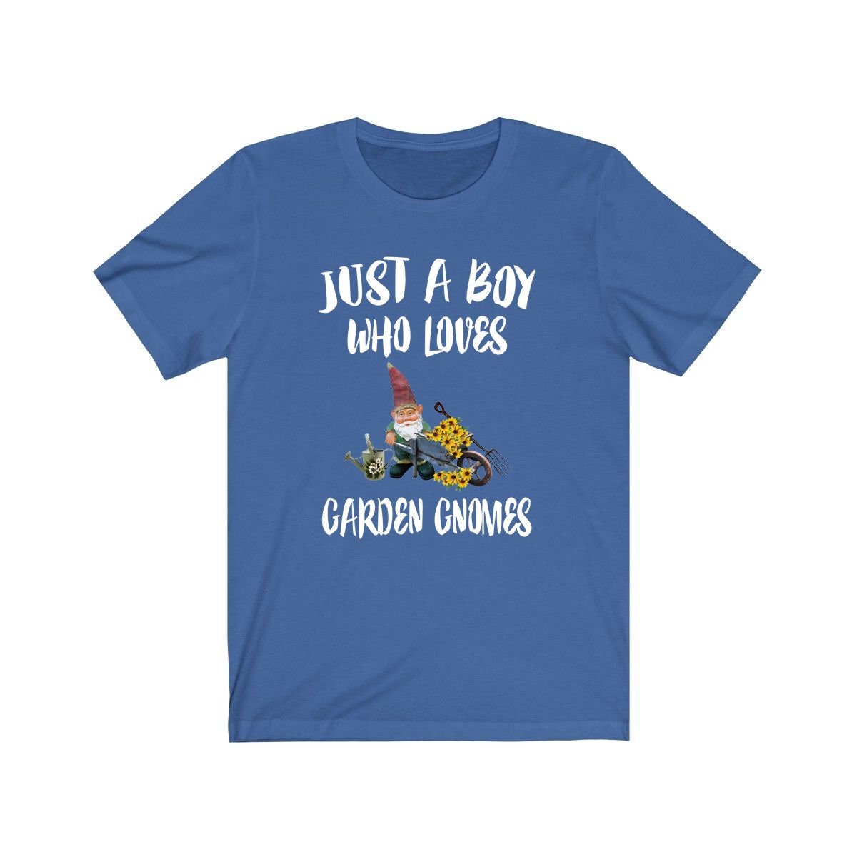 Just A Boy Who Loves Garden Gnomes Shirt, Garden Gnome Lover Shirt, Garden Gnome  Shirt, Garden Gnome Lover Gift, Animal Adult Kids T-Shirt Image 2