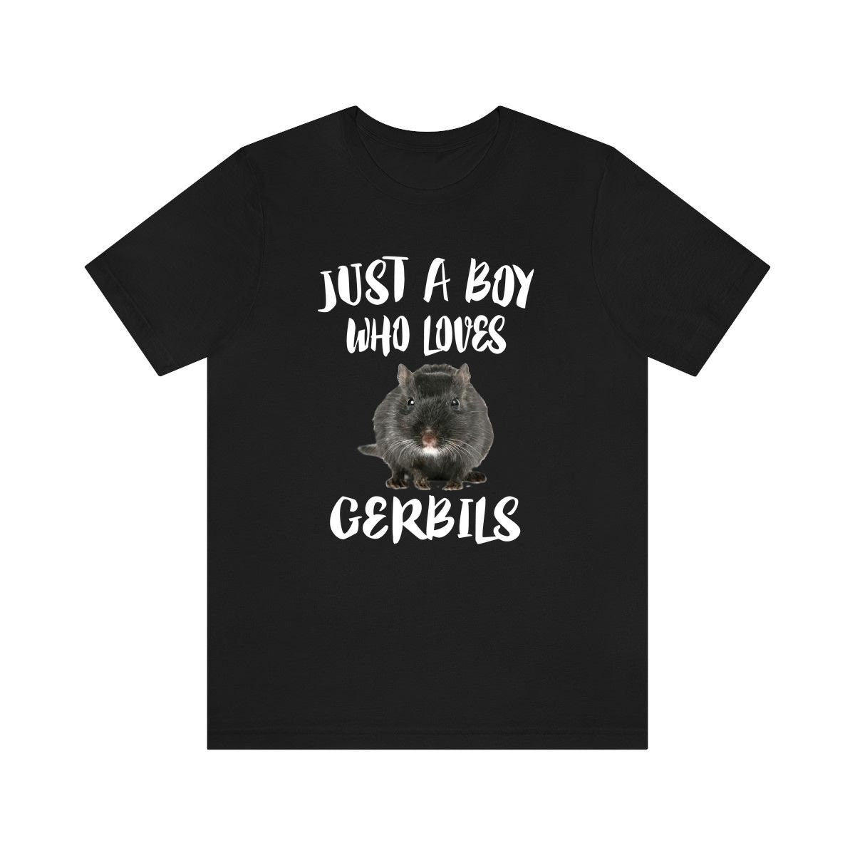 Just A Boy Who Loves Gerbils Shirt, Gerbil Lover Shirt, Gerbil Shirt, Gerbil Lover Gift, Animal Adult Kids T-Shirt Image 3