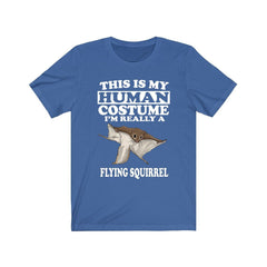 This is my human costume I am really a flying squirrel gliding rodent tee