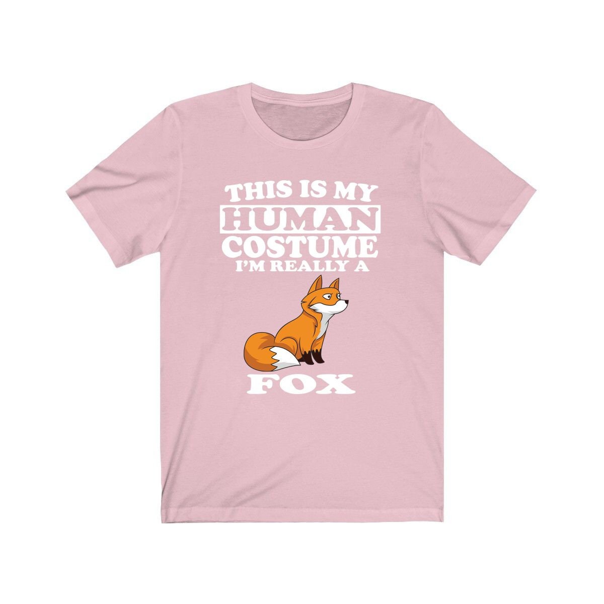 This Is My Human Costume I'm Really A Fox Shirt, Fox Lover Shirt, Fox Shirt, Fox Funny Gift, Animal Gift Image 4