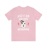Just A Boy Who Loves Hamsters Shirt, Hamster Lover Shirt, Hamster Shirt, Hamsters Lover Gift, Animal Adult Kids T-Shirt Image 4