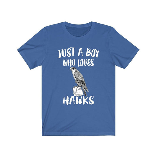 Just a boy who loves hawks raptor bird of prey lover tee