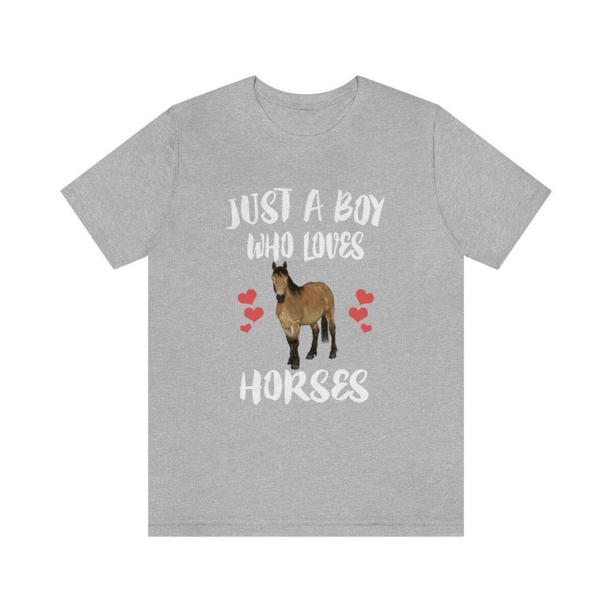 Just A Boy Who Loves Horses Shirt, Horse Lover Shirt, Horse Shirt, Horse Lover Gift, Animal Adult Kids T-Shirt Image 1