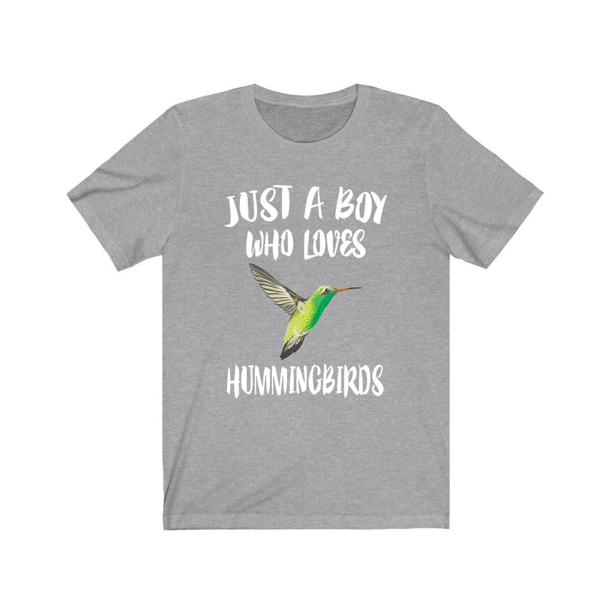Just A Boy Who Loves Hummingbirds Birds Shirt, Hummingbird Lover Shirt, Birding Shirt, Hummingbird Lover Gift, Animal Adult Kids T-Shirt Image 2