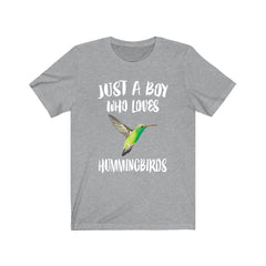 Just A Boy Who Loves Hummingbirds Birds Shirt - hummingbird print design