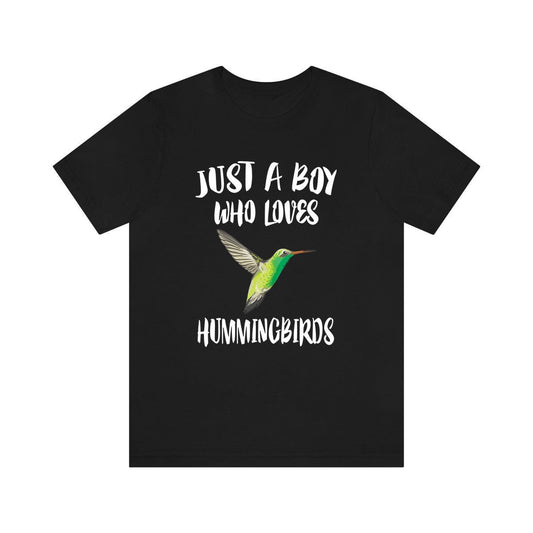 Just A Boy Who Loves Hummingbirds Birds Shirt - hummingbird print design