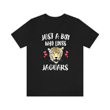 Just A Boy Who Loves Jaguars Shirt, Jaguar Lover Shirt, Jaguar Shirt, Jaguar Lover Gift, Animal Adult Kids T-Shirt Image 1