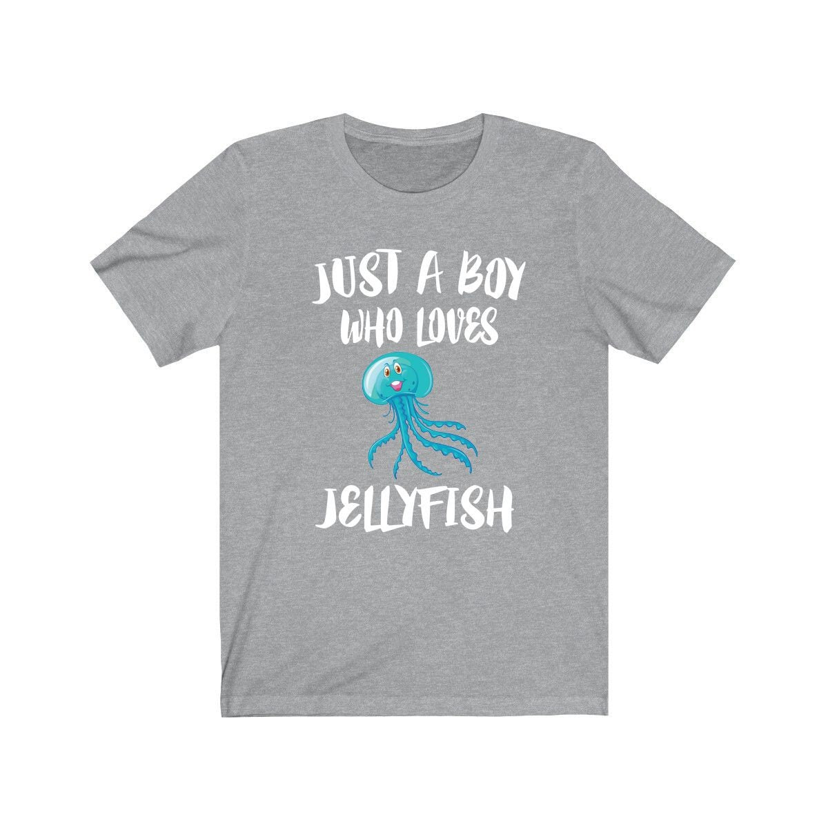 Just A Boy Who Loves Jellyfish Shirt, Jellyfish Lover Shirt, Jellyfish Shirt, Jellyfish Lover Gift, Animal Adult Kids T-Shirt Image 3
