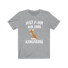 Just a boy who loves kangaroos Australian outback marsupial tee