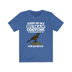 This Is My Human Costume I'm Really A Grackle Bird Shirt - grackle print design