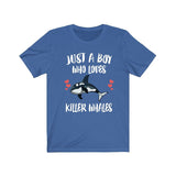 Just A Boy Who Loves Killer Whales Orca Shirt, Orca Shirt, Killer Whale Shirt, Whale Lover Gift, Animal Adult Kids T-Shirt Image 3