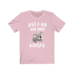 Just A Boy Who Loves Koalas Shirt - koala print design