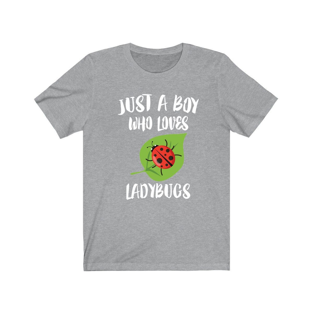 Just A Boy Who Loves Ladybugs Shirt, Ladybug Lover Shirt, Ladybug Shirt, Ladybug Lover Gift, Animal Adult Kids T-Shirt Image 3