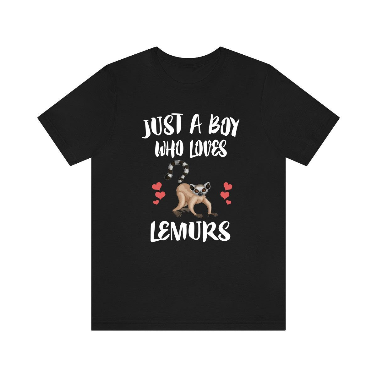 Just A Boy Who Loves Lemurs Shirt, Lemur Lover Shirt, Lemur Shirt, Lemur Lover Gift, Animal Adult Kids T-Shirt Image 1