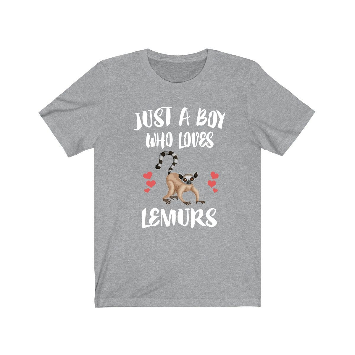 Just A Boy Who Loves Lemurs Shirt, Lemur Lover Shirt, Lemur Shirt, Lemur Lover Gift, Animal Adult Kids T-Shirt Image 3