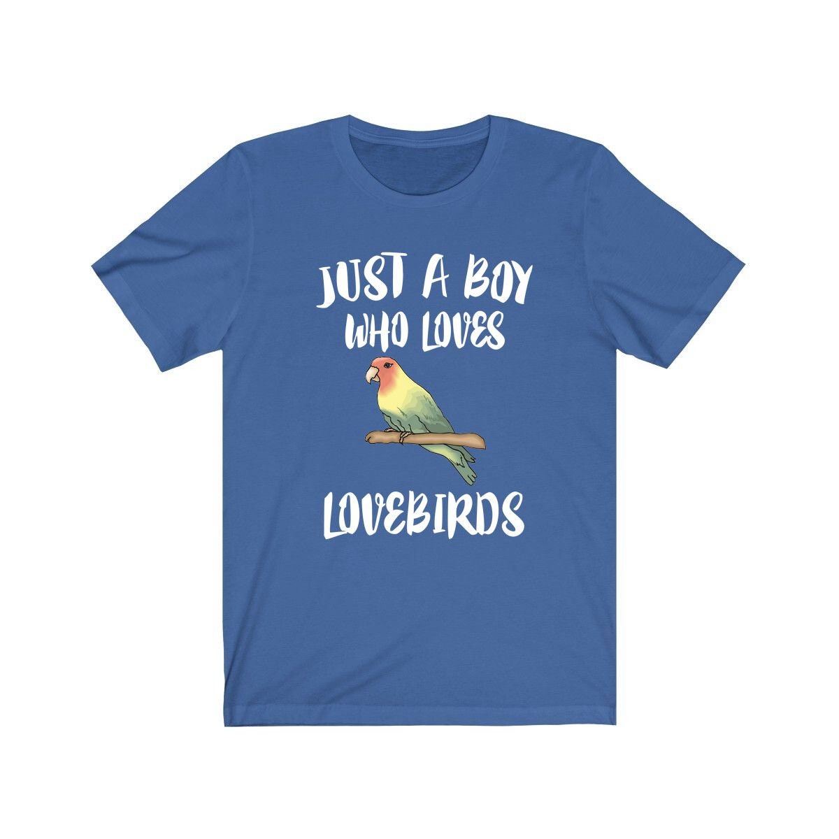 Just A Boy Who Loves Lovebirds Shirt, Lovebird Lover Shirt, Lovebird Shirt, Parrot Lover Gift, Animal Adult Kids T-Shirt Image 2