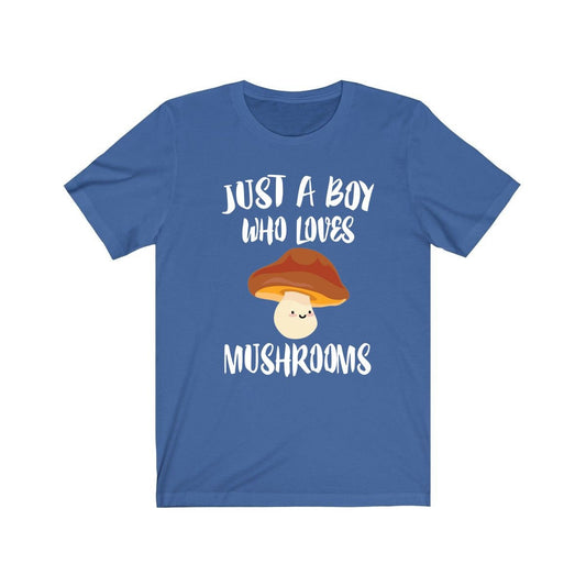 Just A Boy Who Loves Mushrooms Shirt - mushroom print design
