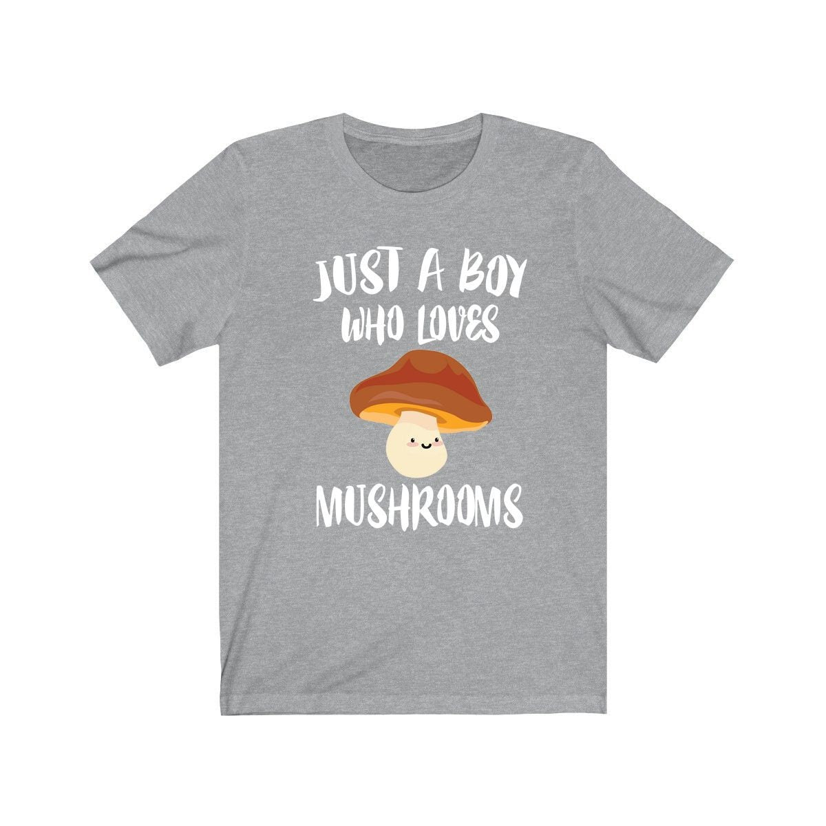 Just A Boy Who Loves Mushrooms Shirt, Mushroom Lover Shirt, Mushroom Shirt, Mushroom Lover Gift, Animal Adult Kids T-Shirt Image 3