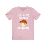Just A Boy Who Loves Mushrooms Shirt, Mushroom Lover Shirt, Mushroom Shirt, Mushroom Lover Gift, Animal Adult Kids T-Shirt Image 4