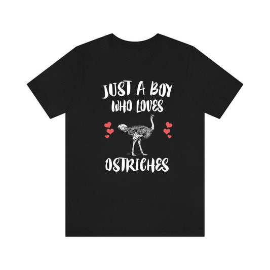 Just A Boy Who Loves Ostriches Shirt - ostrich print design